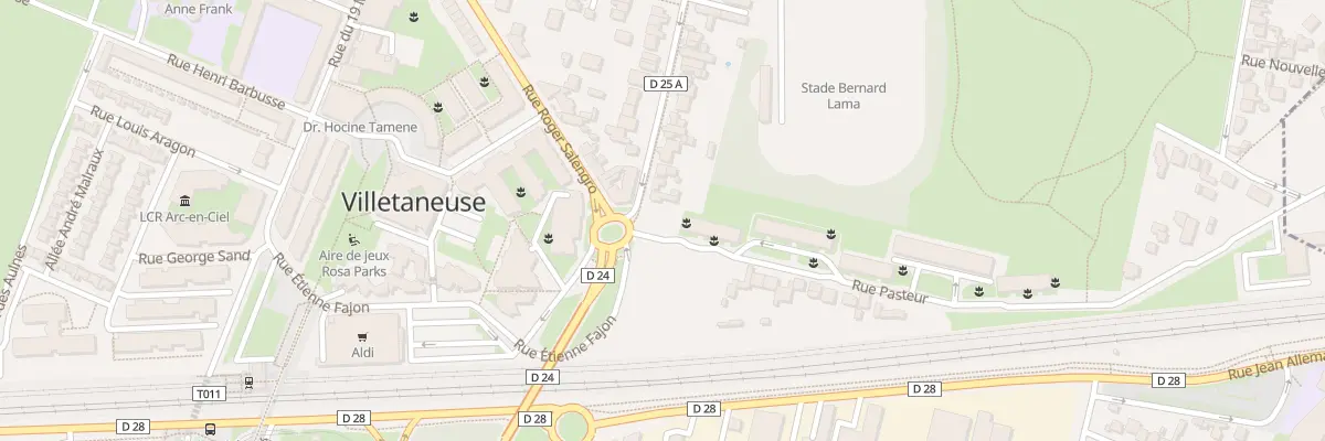 Plan du 1 Rue Pasteur à Villetaneuse