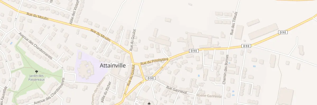 Plan du 1 All de l’Orme à Attainville