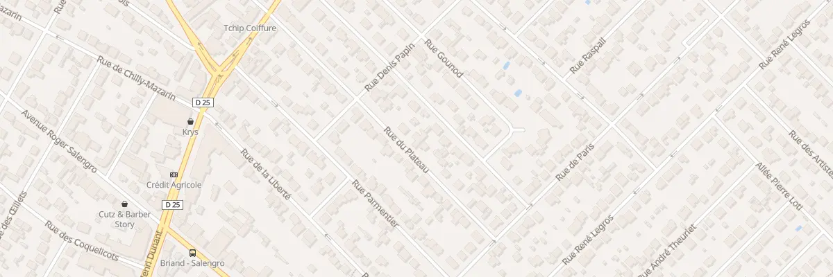 Plan du 16 Rue du Plateau à Savigny-sur-Orge