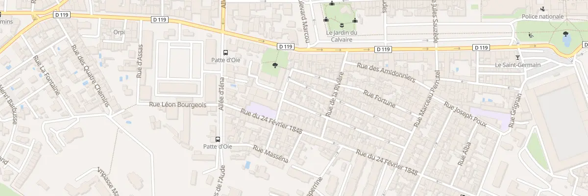Plan du 52 Rue Jacques Ourtal à Carcassonne