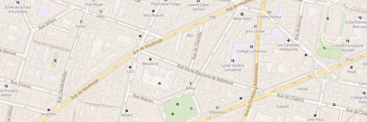 Plan du 26 Rue M. Eleonore de Bellefond à Paris 9e Arrondissement