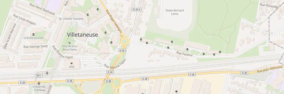 Plan du 6 Rue Pasteur à Villetaneuse