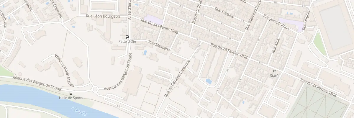 Plan du 3B Rue du General Laperrine à Carcassonne