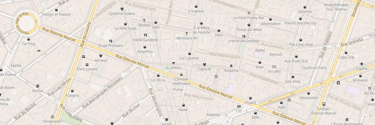 Plan du 52 Rue Tiquetonne à Paris 2e Arrondissement