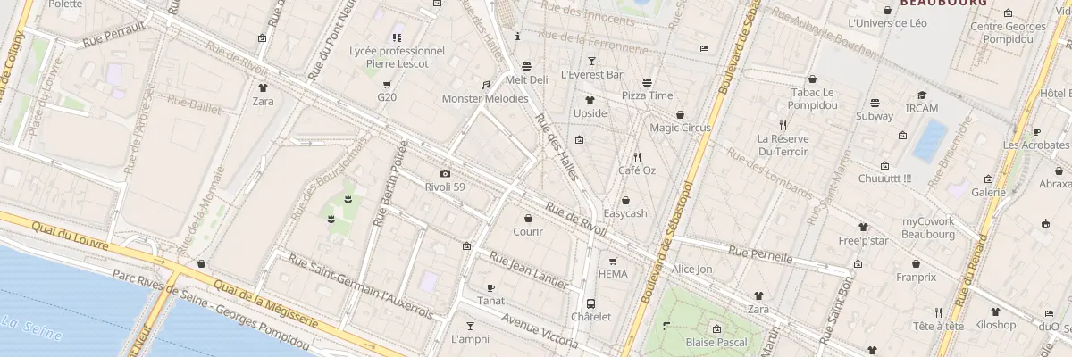Plan du 110 Rue de Rivoli à Paris 1er Arrondissement