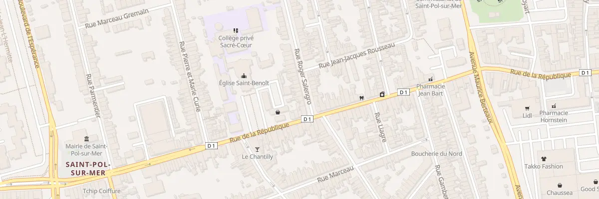 Plan du 3 Rue Roger Salengro Saint Pol à Dunkerque