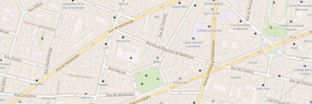 Plan du 23 Rue M. Eleonore de Bellefond à Paris 9e Arrondissement