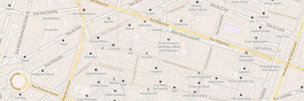 Plan du 3 Rue des Petits Carreaux à Paris 2e Arrondissement