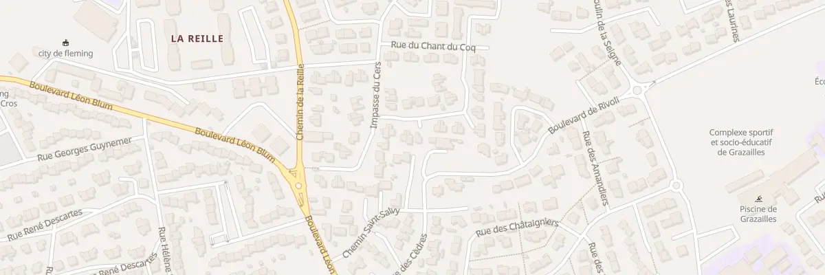 Plan du 8 Rue du Chant du Coq à Carcassonne