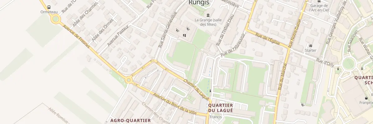 Plan du 1 Che de Lague à Rungis