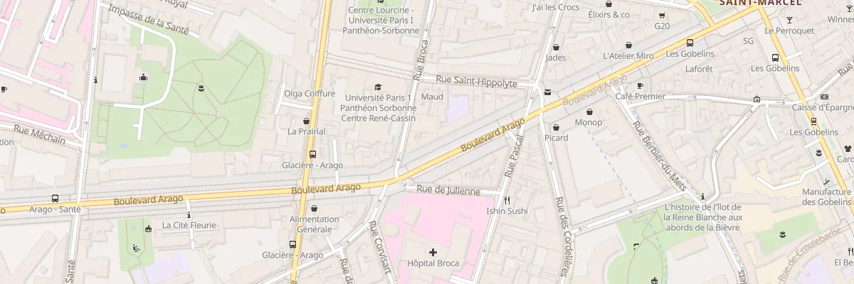 Plan du 32 Bd Arago à Paris 13e Arrondissement