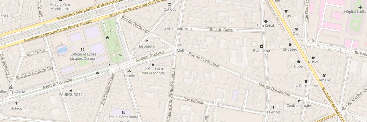 Plan du 72 Rue Marguerite de Rochechouart à Paris 9e Arrondissement