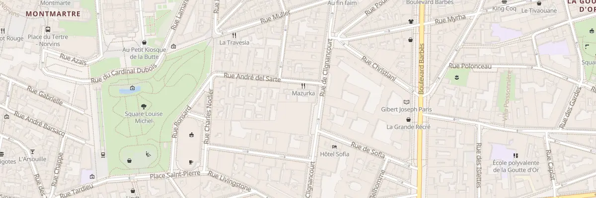 Plan du 27 Rue de Clignancourt à Paris 18e Arrondissement