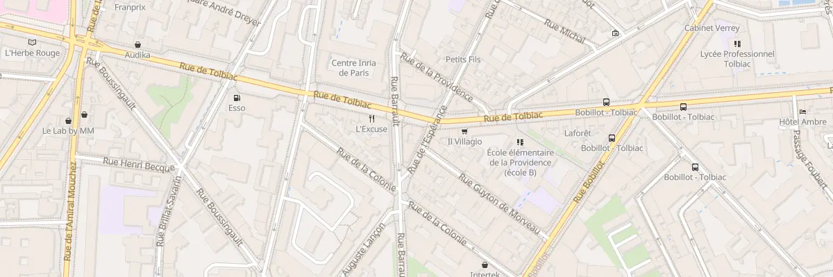 Plan du 32 Rue de l’Espérance à Paris 13e Arrondissement