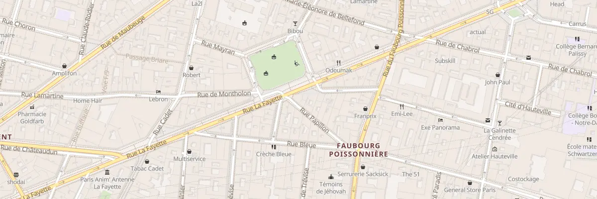 Plan du 18 Rue Papillon à Paris 9e Arrondissement