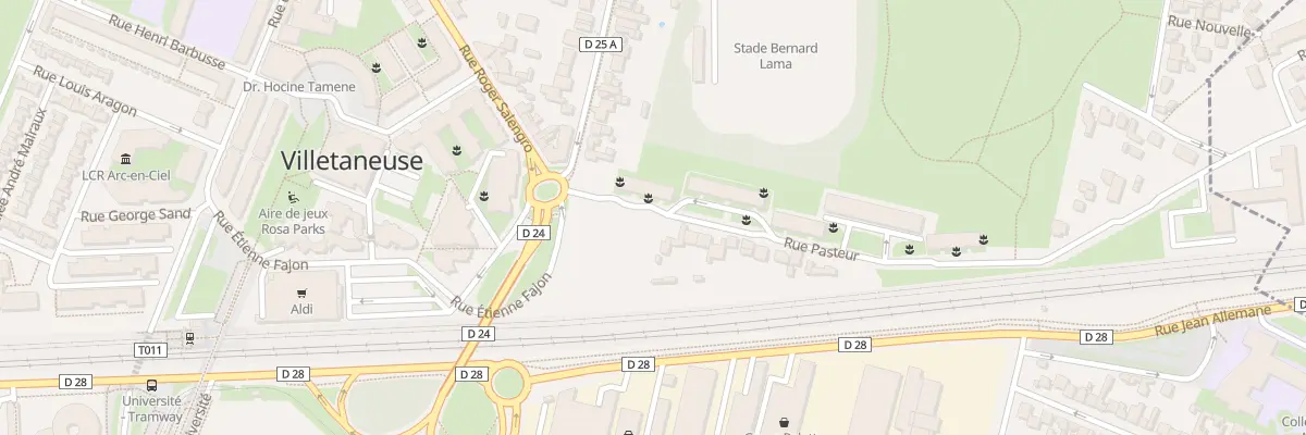 Plan du 8 Rue Pasteur à Villetaneuse