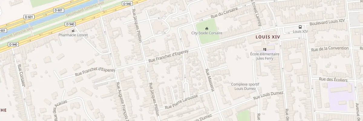 Plan du 81 Rue Franchet d’Esperey à Dunkerque