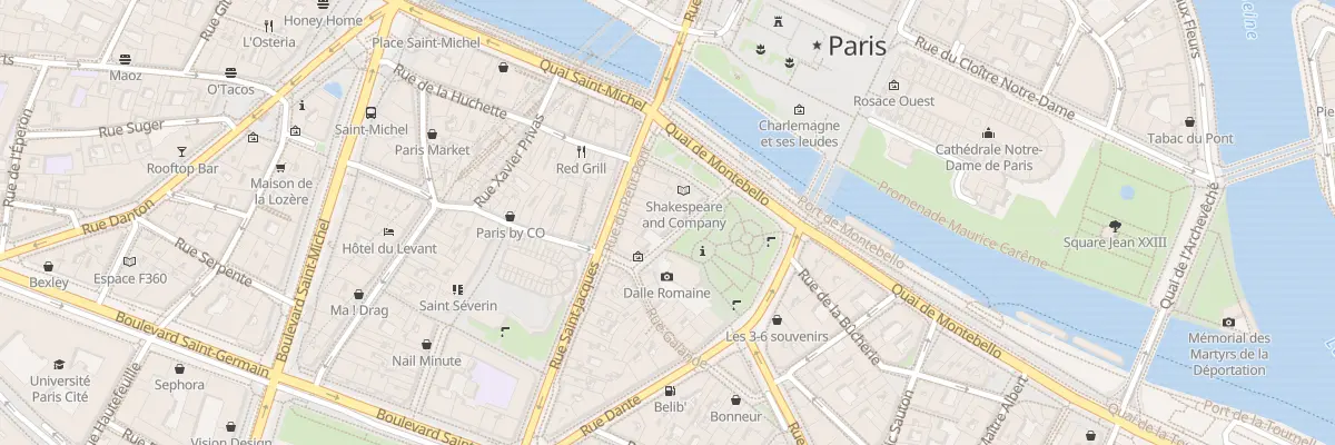 Plan du 12 Rue Saint-Julien Le Pauvre à Paris 5e Arrondissement