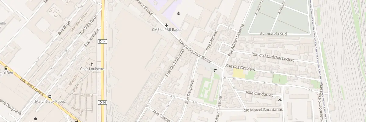 Plan du 7 Rue des Entrepôts à Saint-Ouen-sur-Seine