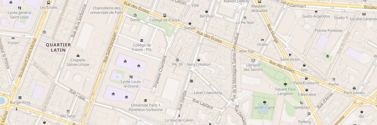 Plan du 32 Rue des Carmes à Paris 5e Arrondissement