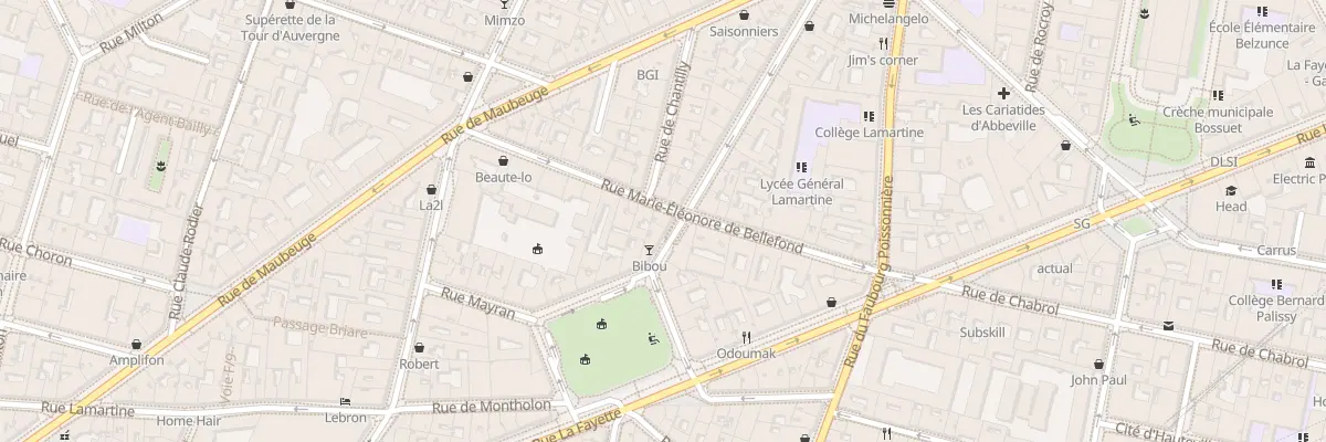 Plan du 21 Rue M Eleonore de Bellefond à Paris 9e Arrondissement