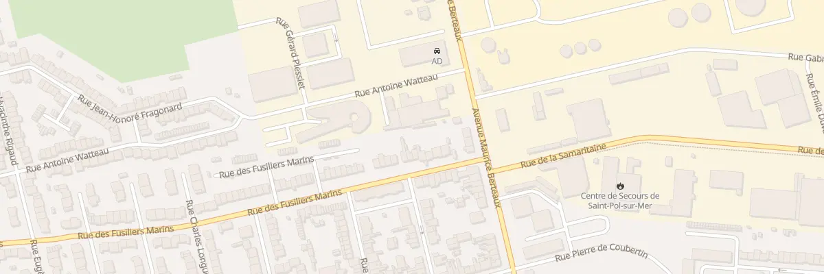Plan du 10 Rue des Fusiliers Marins Sp à Dunkerque