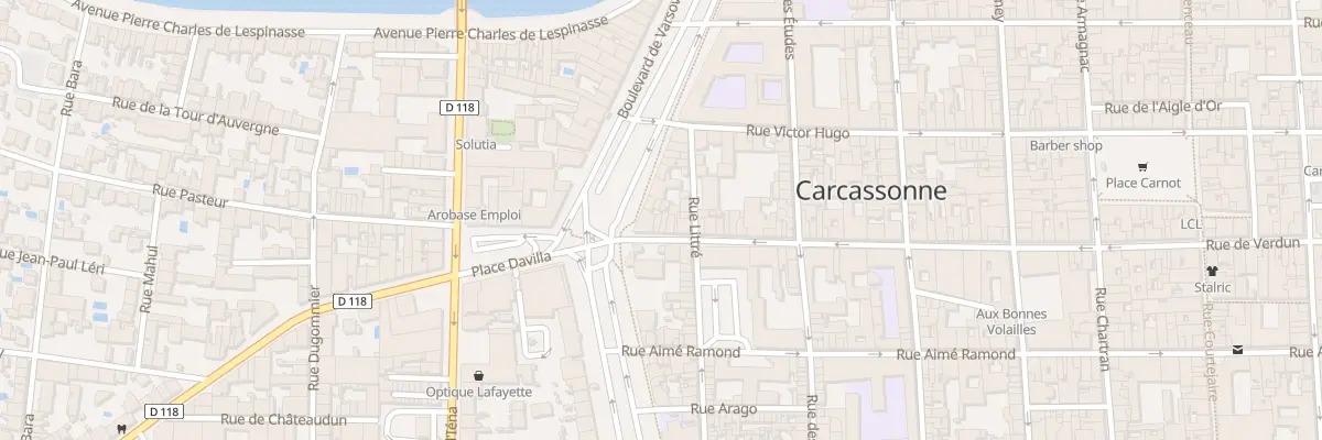 Plan du 128 Rue de Verdun à Carcassonne