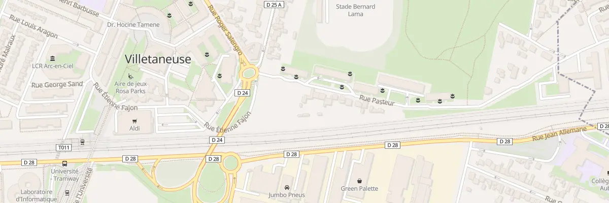 Plan du 10 Rue Pasteur à Villetaneuse