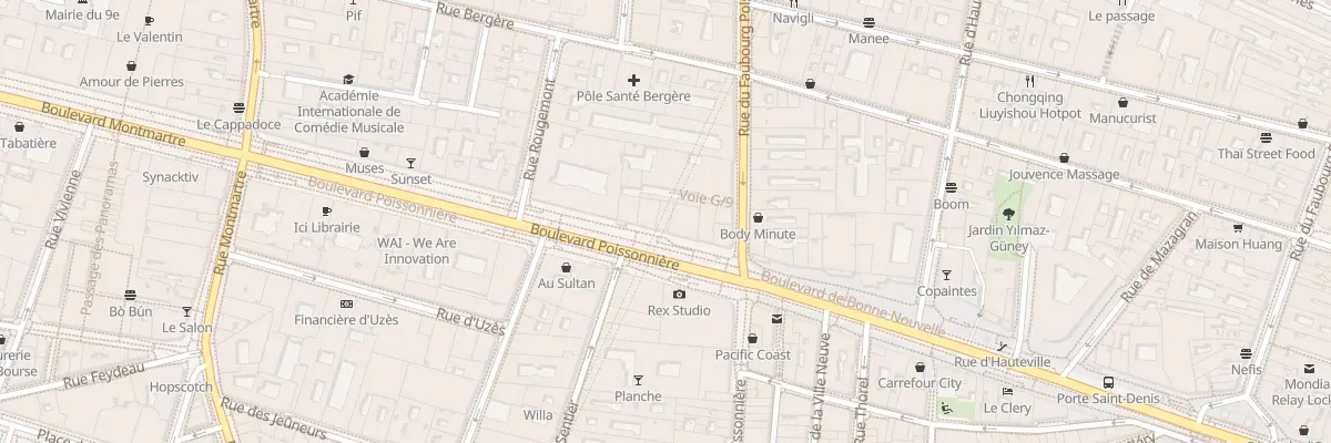 Plan du 8 Bd Poissonnière à Paris 9e Arrondissement