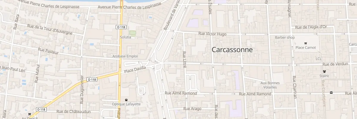 Plan du 124 Rue de Verdun à Carcassonne