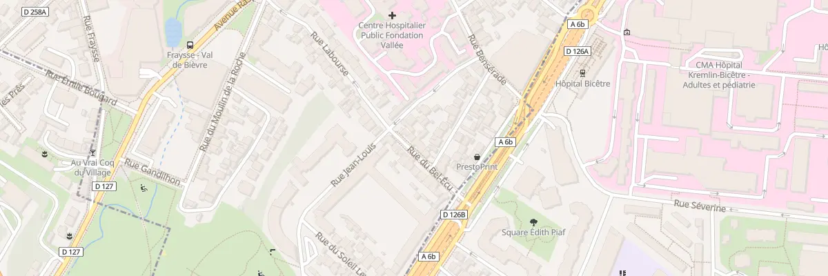 Plan du 3 Rue du Bel-ecu à Gentilly