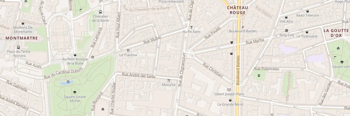 Plan du 39 Rue de Clignancourt à Paris 18e Arrondissement