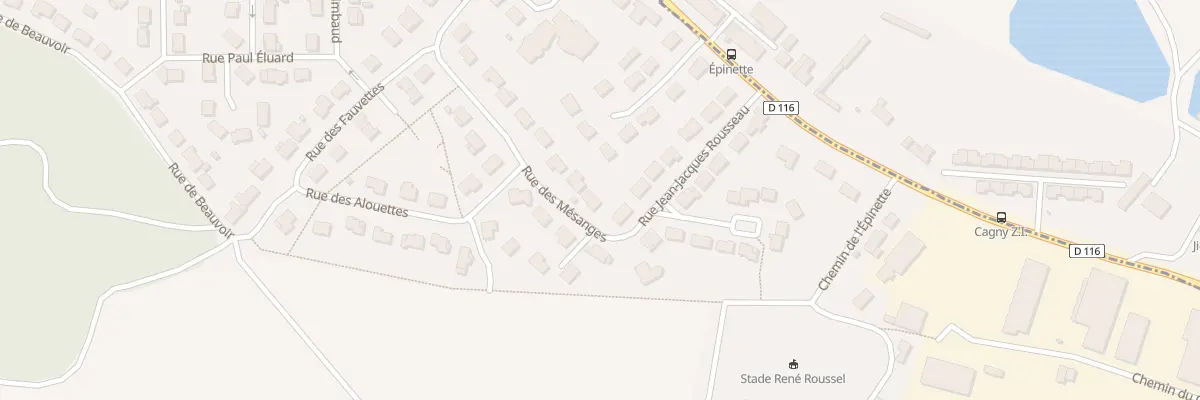 Plan du 17 Rue des Mésanges à Cagny