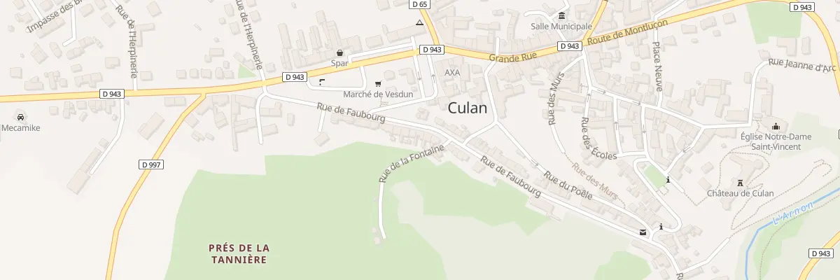 Plan du 23 Rue du Faubourg à Culan
