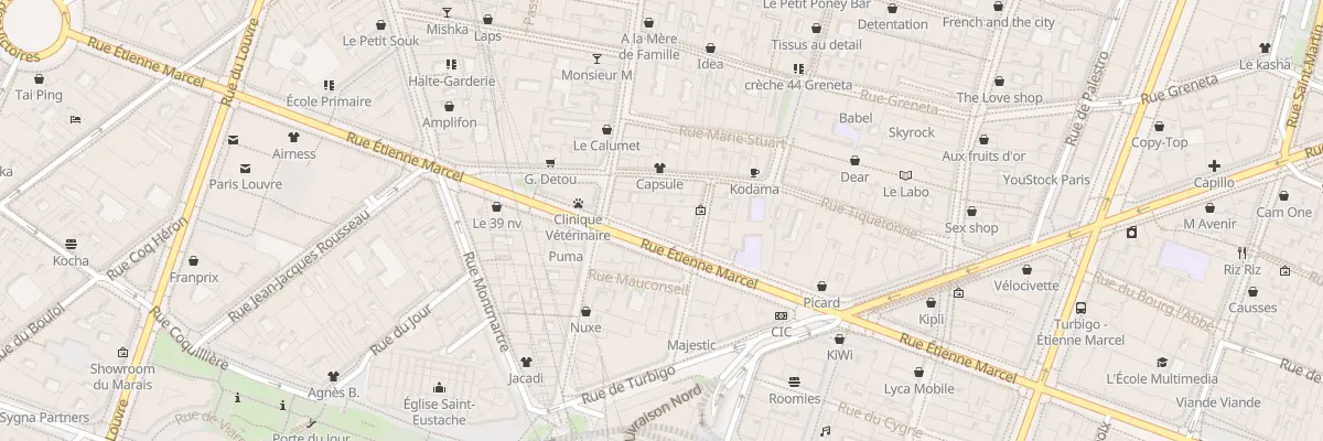 Plan du 26 Rue Étienne Marcel à Paris 2e Arrondissement
