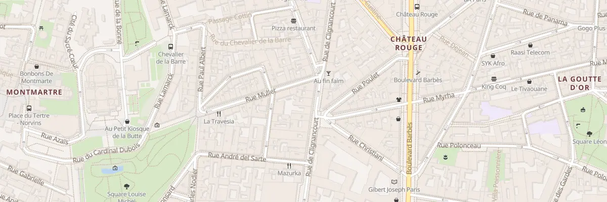 Plan du 45 Rue de Clignancourt à Paris 18e Arrondissement