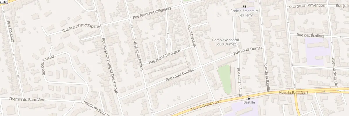 Plan du 32 Rue Pierre Larousse à Dunkerque