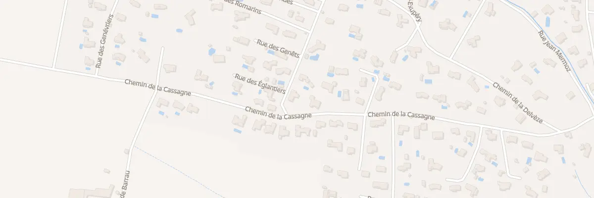 Plan du 618 Che de la Cassagne à Villemoustaussou