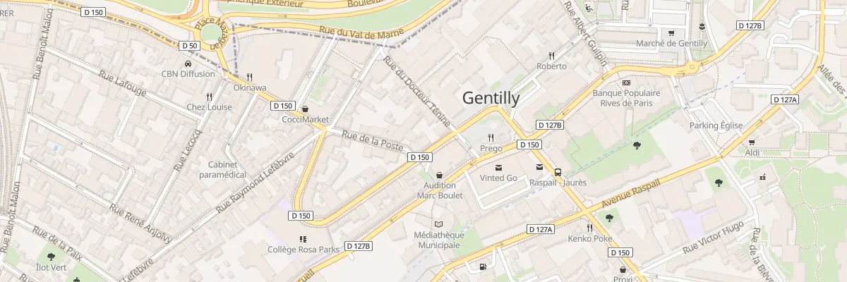 Plan du 6 Rue du Président Wilson à Gentilly