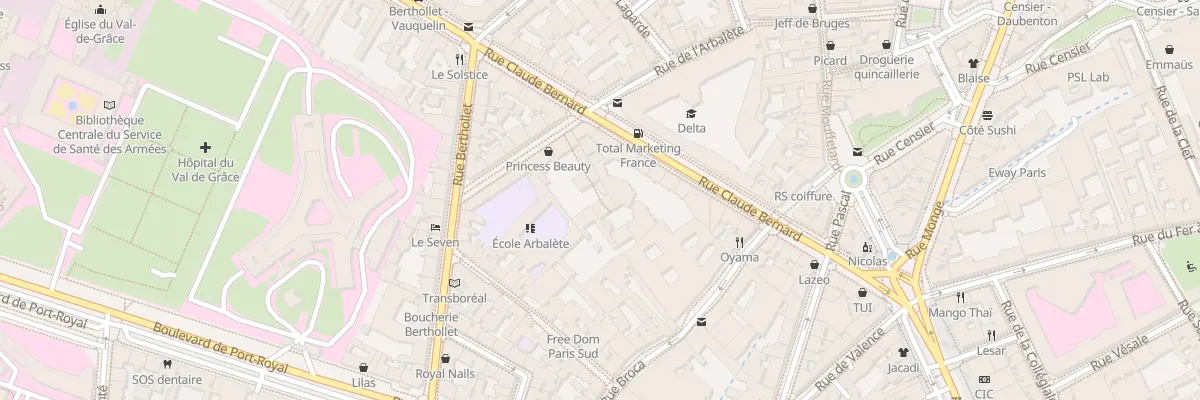 Plan du 35 Rue de l’Arbalète à Paris 5e Arrondissement