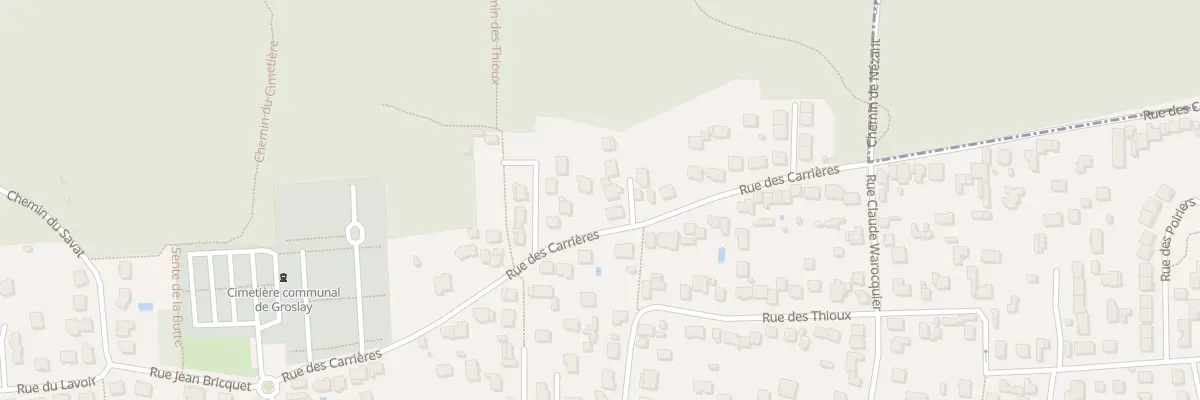 Plan du 1 All des Acacias à Groslay