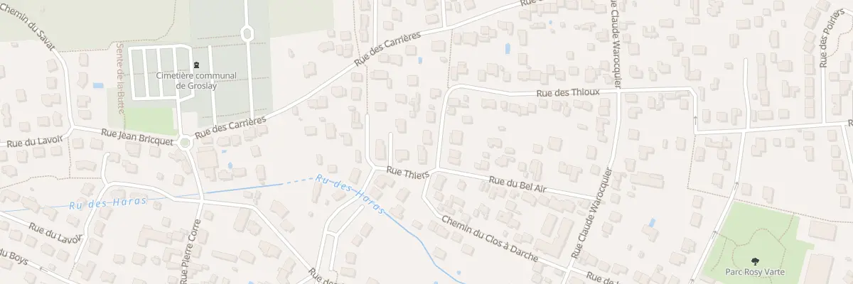 Plan du 9 Rue des Thioux à Groslay