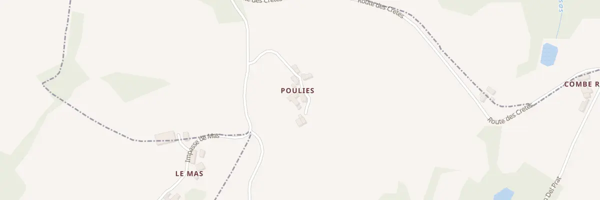 Plan du 5059 Poulies à Goutrens