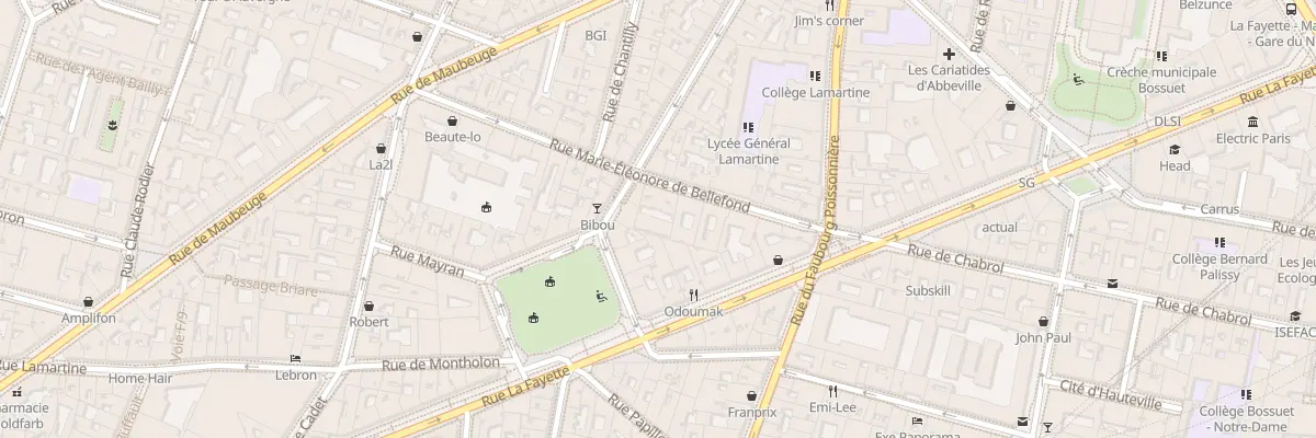 Plan du 15 Rue M Eleonore de Bellefond à Paris 9e Arrondissement