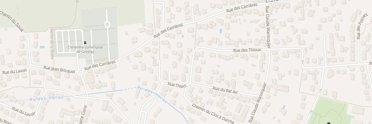 Plan du 13 Rue des Thioux à Groslay