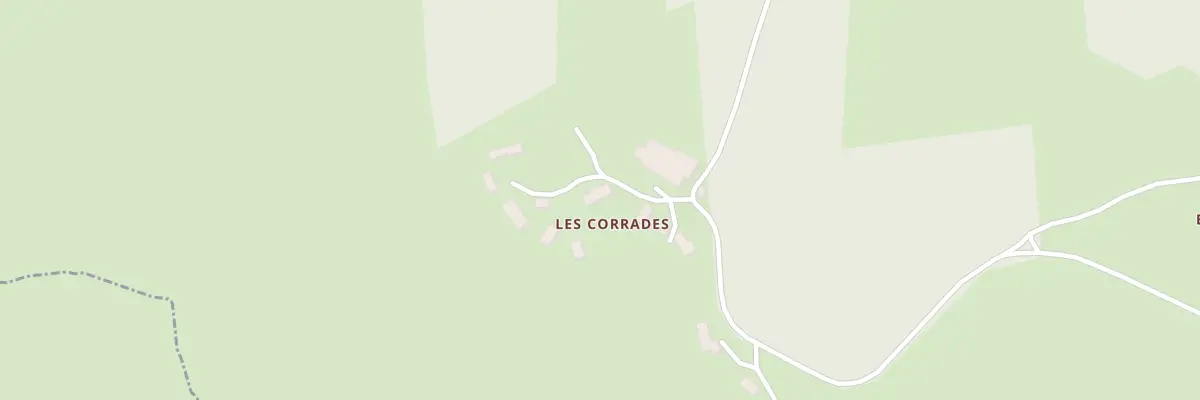 Plan du 3 Les Corrades à Crocq