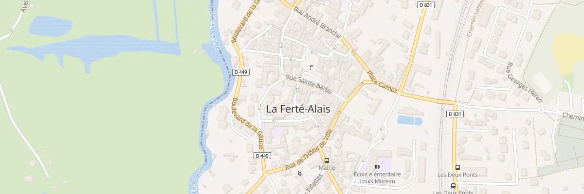 Plan du 2B Rue Sainte Barbe à La Ferté-Alais