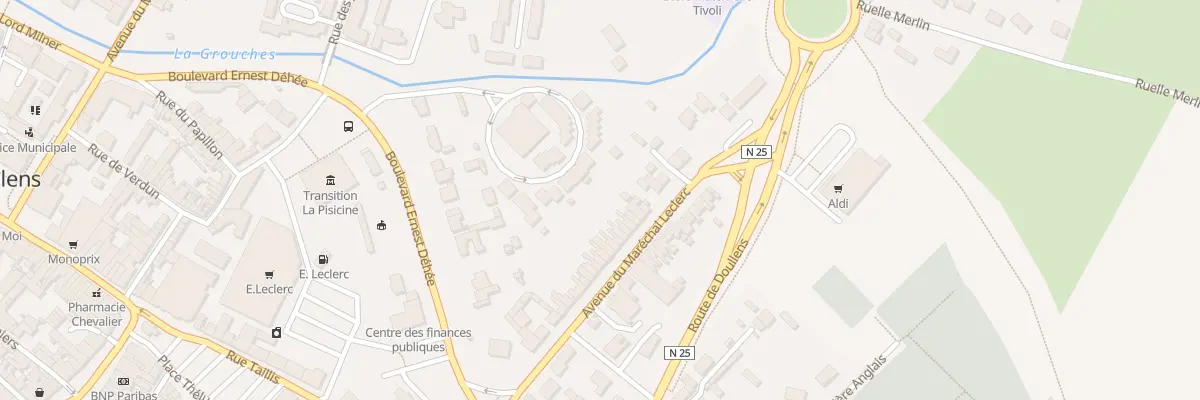Plan du 40 Av du Mal Leclerc à Doullens