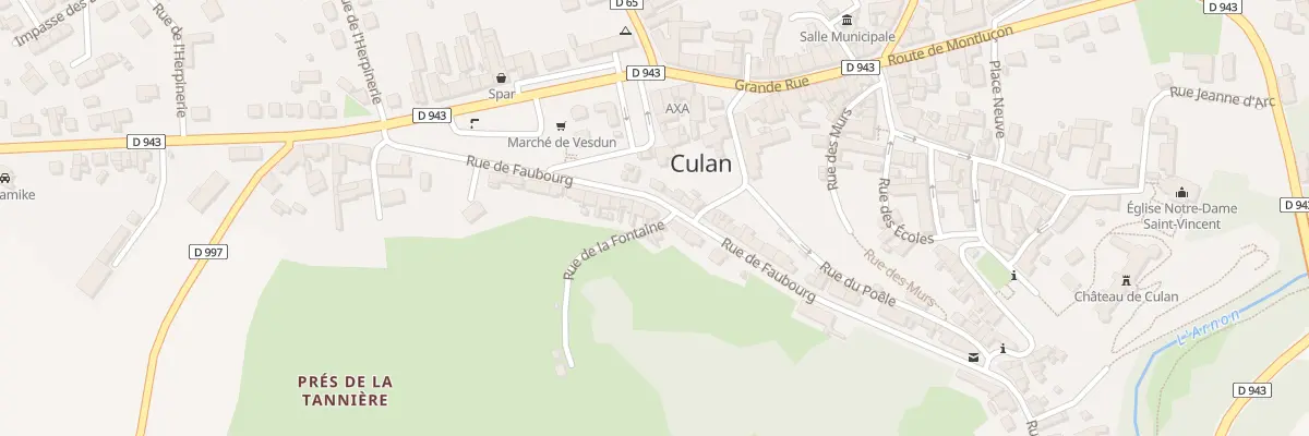 Plan du 19 Rue du Faubourg à Culan