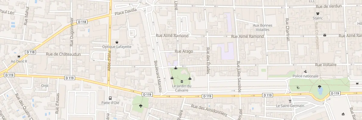 Plan du 4 Rue Littre à Carcassonne